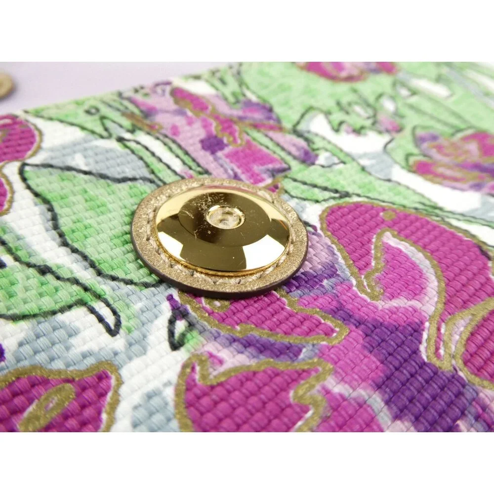 Coach Ashley Iris‎ Floral Flap Wristlet